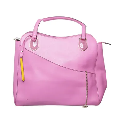 Handbag (Pink) from Cromia Cotton, Leather, Polyester