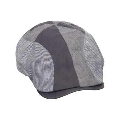 Flat cap (Blå, Grå, Flerfarvet) fra Derby Bomuld, Uld