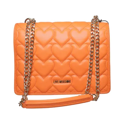 Shoulder-bag (Clutch Quilted Arancio) from Love Moschino Polyurethane