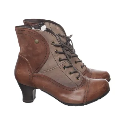 Heeled boots (Brown, Beige) from Jana Fashion