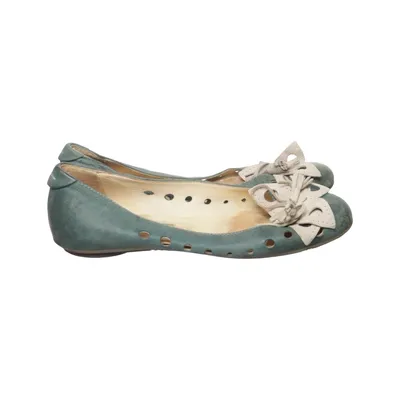 Ballerina's (Groen, Beige) van Manas Design Leer