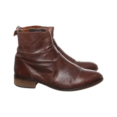 Ankle boots (Brown) Leather