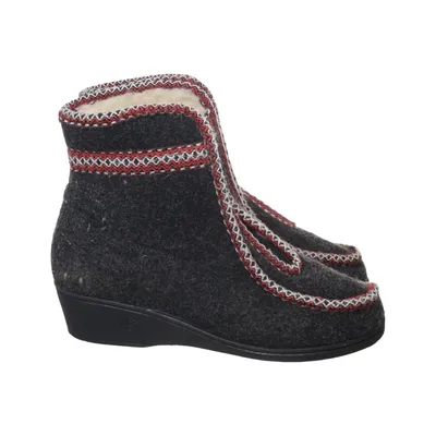 Ankle boots (Gray, Red, White) from Haflinger Polyurethane, Wool