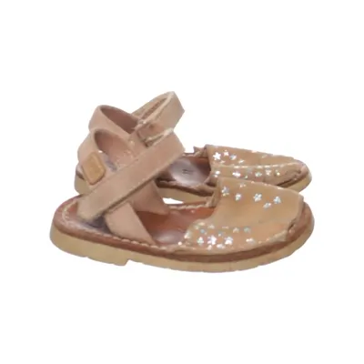 Sandales (Beige, Argent, Marron) de Castell Cuir