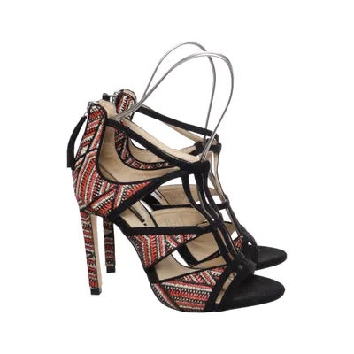 Højhælede sandaler (Sort, Flerfarvet) fra Zara Basic Collection