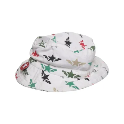 Bucket hat (White, Multicolored) from Kik Kid Elastane, Organic cotton