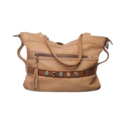 Sac à main (Marron) de Amsterdam Noosa Coton, Cuir