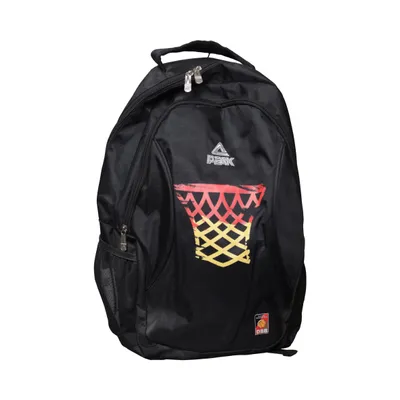 Backpack (Black, Multicolored) from Peak Polyester