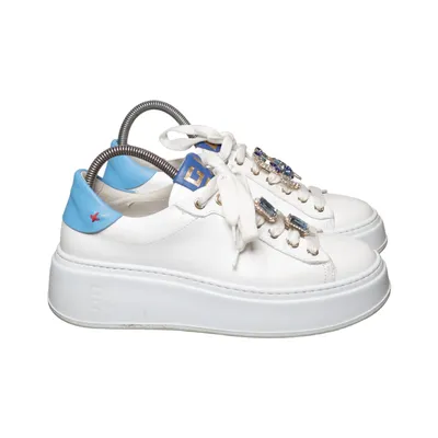 Sneakers (Wit, Blauw, Meerkleurig) van Date Leer