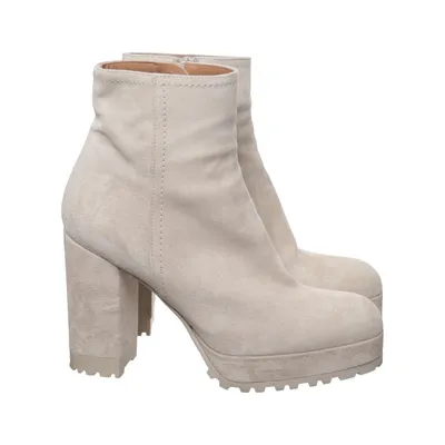 Heeled boots (Beige) from Roberto Festa Leather