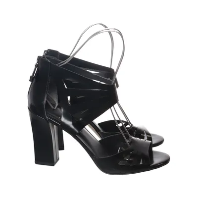 High heel sandals (Black) from What For Leather