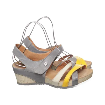 Wedges (Gray, Yellow, White) from Think! Leather