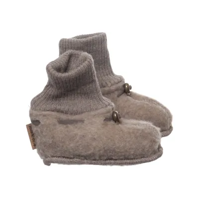 Babystøvler (Beige, Brun) fra Mikk-line Polyester, Uld