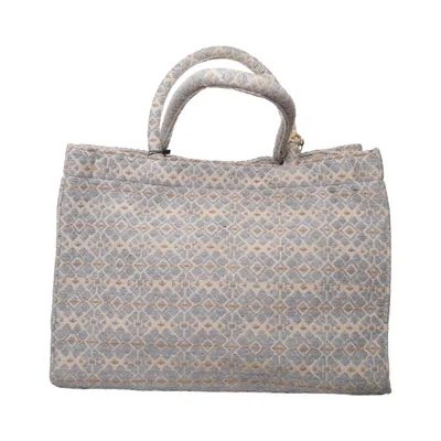 Handväska (Blå, Beige) från Anokhi Bomull, Polyester