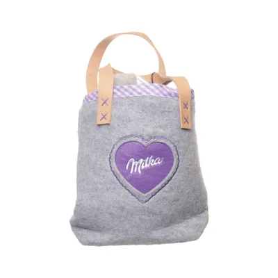 Handbag (Gray, Purple) from Milka