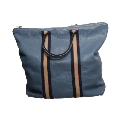 Handväska (Blå, Svart, Beige) från Made in italy Skinn