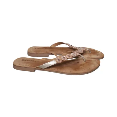 Tongs (Marron) de Lazamani Cuir