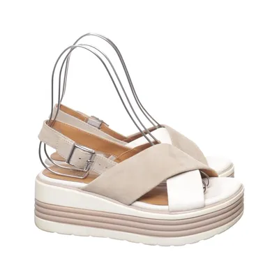 Sandals (White, Beige) from Regarde Le Ciel