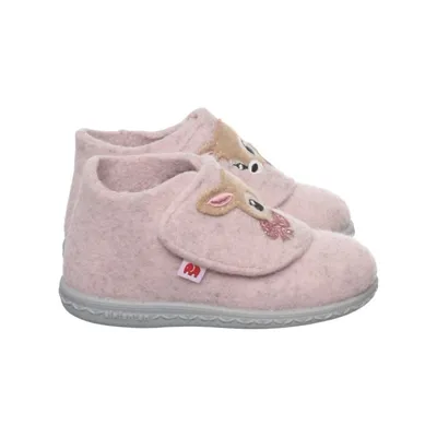 Slippers (Roze) van Elefanten Polyurethaan, Wol