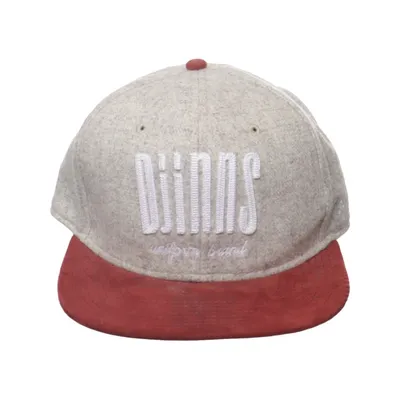 Baseballkasket (Grå, Rød) fra Djinns Polyester, Uld