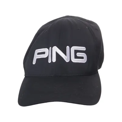 Honkbalpet (Zwart) van Ping Elastaan, Polyester