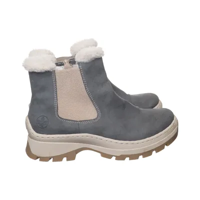 Chelsea boots (Blå, Beige) från Rieker Skinn