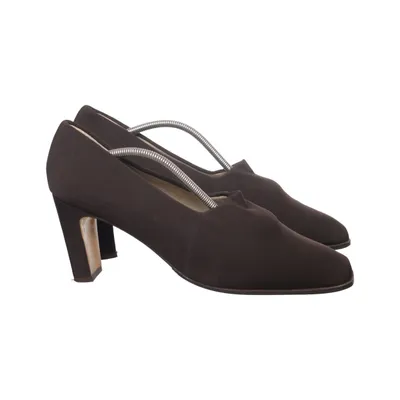 Pumps (Brown) from Lodi Leather, Elastane