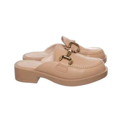 Mules (Beige) from Erynn Leather