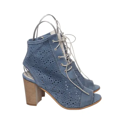 Heeled boots (Blue) from Vera Gomma Leather