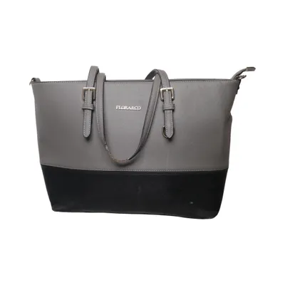 Handtas (Grijs, Zwart) van Flora & Co Polyester, Polyurethaan