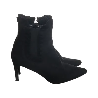 Heeled boots (Black) from Lost Ink Leather, Faux leather