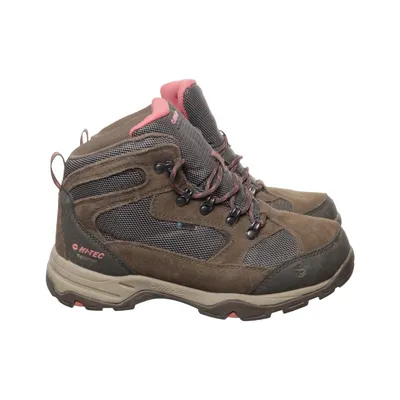 Hiking boots (Brown, Pink) from Hi-Tec Leather