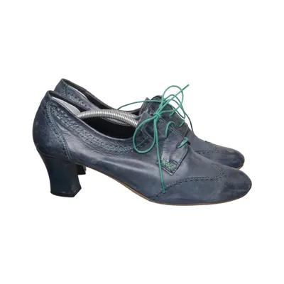 Brogues (Blue, Green) from Maripe Leather