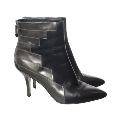 Heeled boots (Black, Silver) from What For