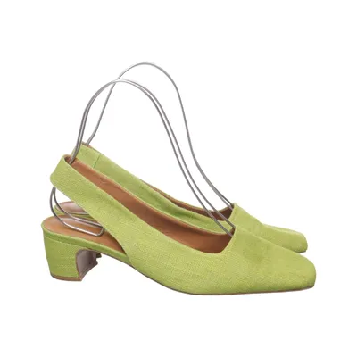 Pumps (Green) from By Far Leather