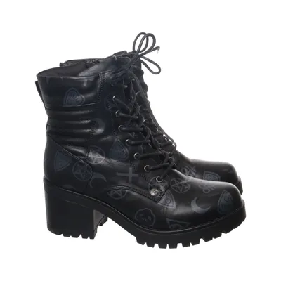 Bottes à talons (Noir) de Gothicana by EMP