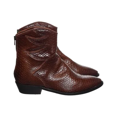 Cowboyboots (Brun) Skinn