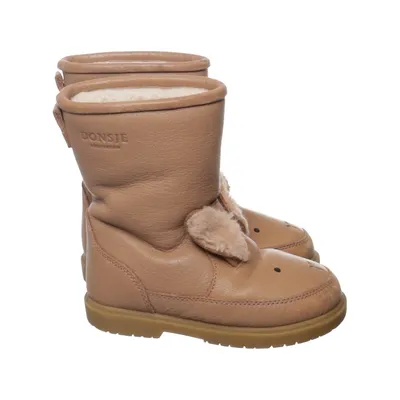 Boots (Beige) von Donsje Leder, Wolle