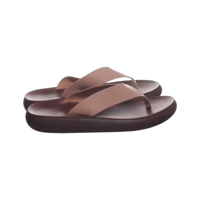 Teenslippers (Bruin) van Ancient Greek Sandals Leer