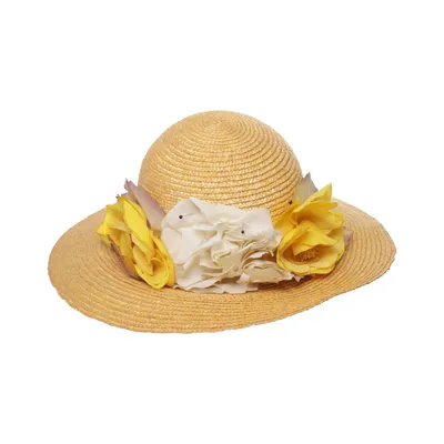 Chapeau de soleil (Marron, Jaune, Blanc) de Firenze