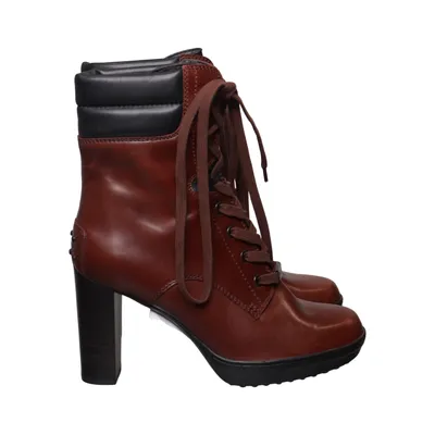 Heeled boots (Brown, Black) from Tod's Leather