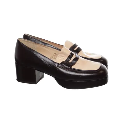 Loafers (Black, Beige) from Jonak Leather