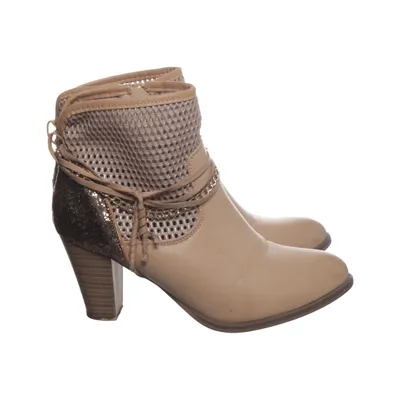 Heeled boots (Beige) from Forever Folie