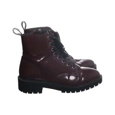 Laced boots (Red) from New Look