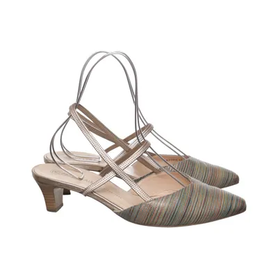 High heel sandals (Brown, Multicolored) from Peter Kaiser Leather