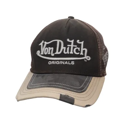 Trucker cap (Brown, Beige) from Von Dutch Cotton, Polyester