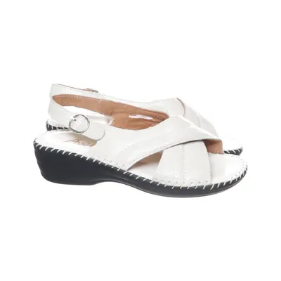 Sandals (White, Black) from Avena Leather