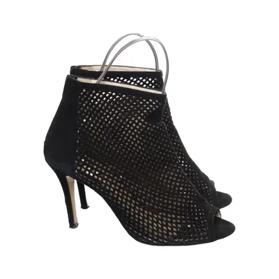 Heeled boots (Black) from Missguided Leather