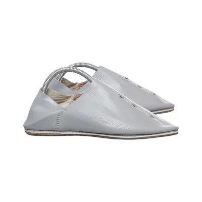 Slippers (Grijs) van Vrai Cuir Leer