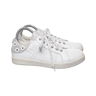 Sneakers (White, Silver) from Däumling Leather